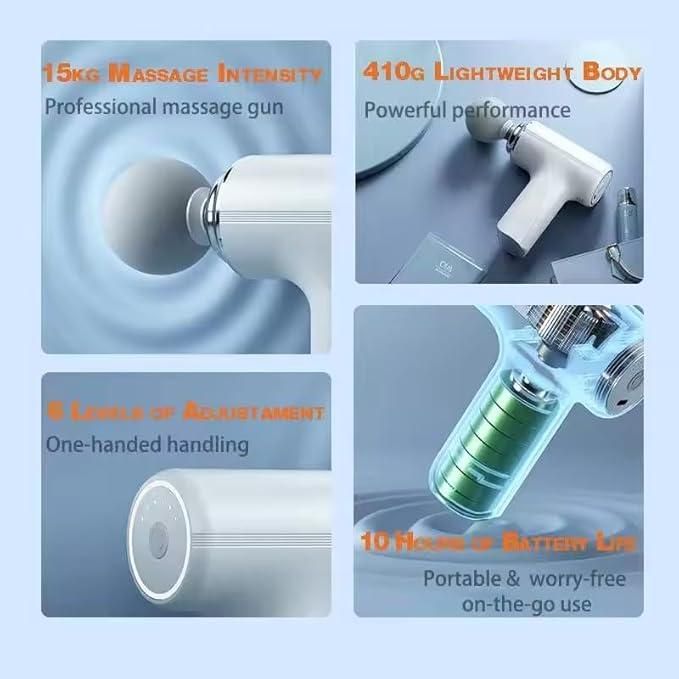Portable Gun-Shaped Muscle Massager!