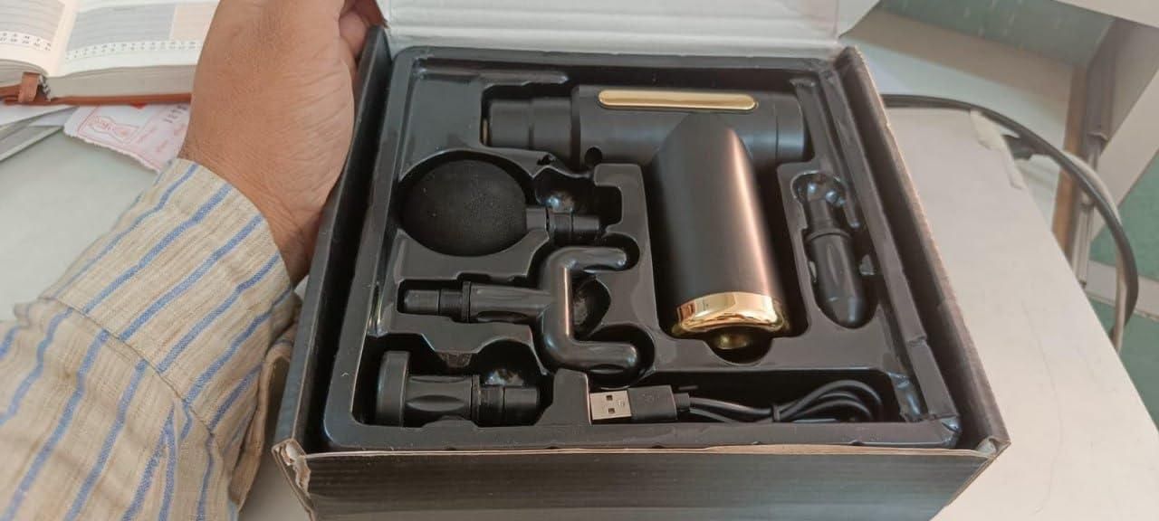 Portable Gun-Shaped Muscle Massager!