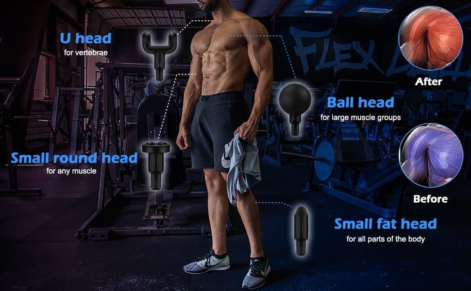 Portable Gun-Shaped Muscle Massager!