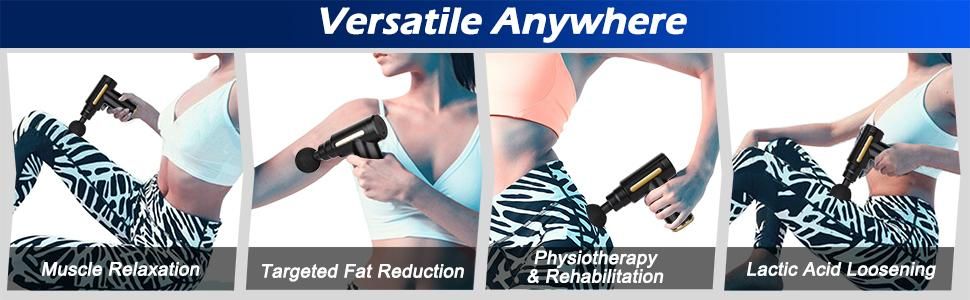 Portable Gun-Shaped Muscle Massager!