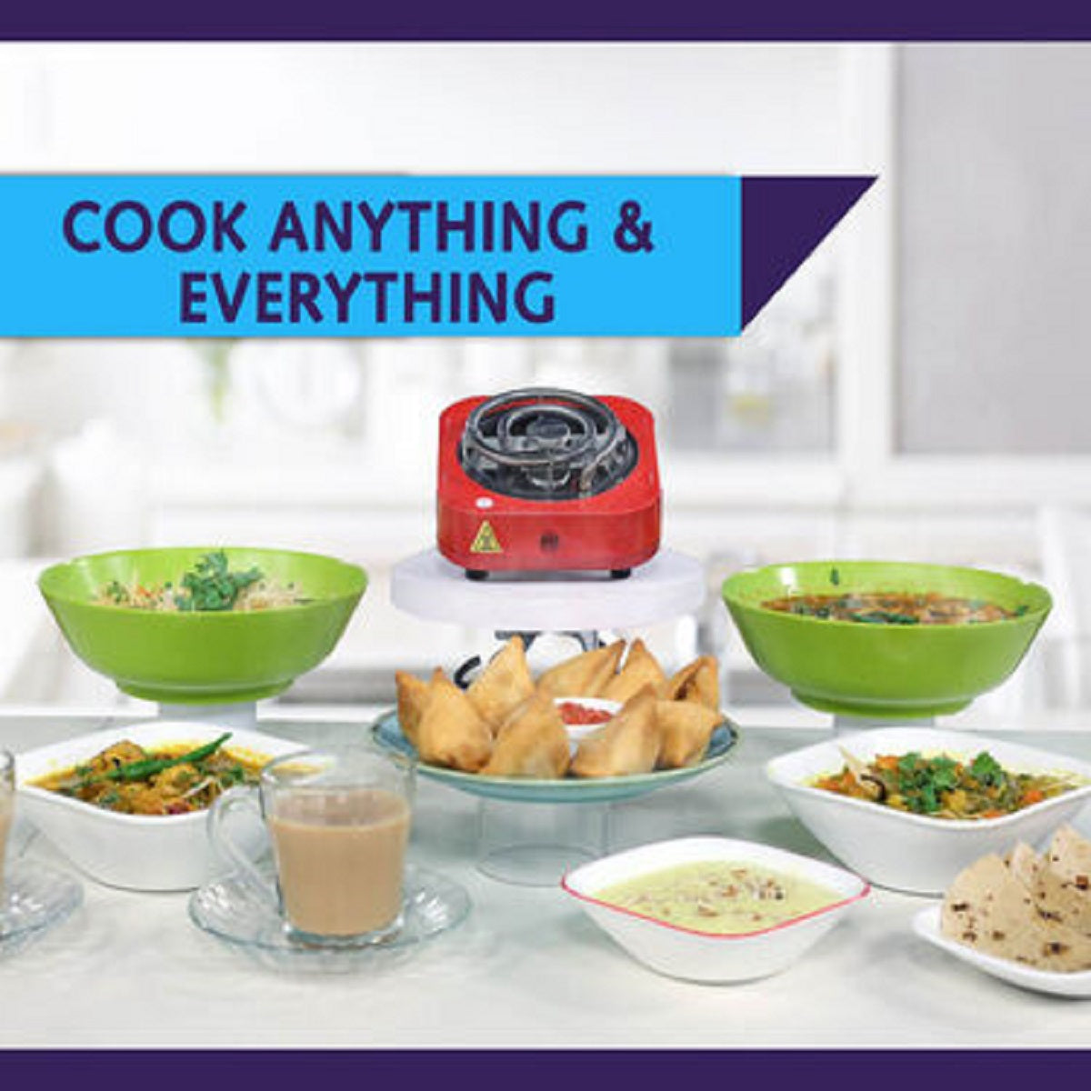 Electric Cooking Stove (Red)