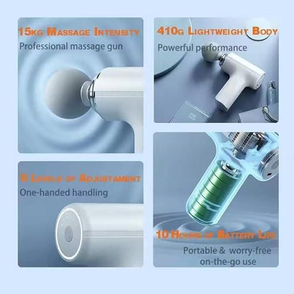 Portable Gun-Shaped Muscle Massager!